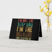 Carte I'm Not The Step Dad Funny Step Father Gift (Fleur jaune)