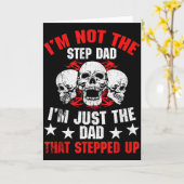 Carte I'm Not The Step Dad I'm Dad That Stepped Up Fathe (Fleur jaune)