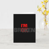 Carte Im Ok Im Broken Im Ok Im Broken Mental Health Awar (Fleur jaune)