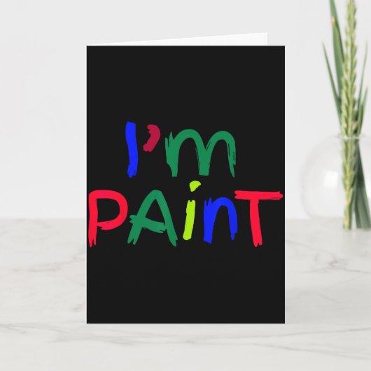 Carte Im Paint Matching I Love To Finger Paint Couple Va (Devant)
