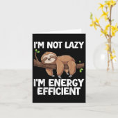 Carte Im Pas Lazy Im Économie D'Énergie Sloth (Fleur jaune)