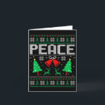 Carte Im Peace - Je viens en paix Couple Correspondant T<br><div class="desc">Im Peace - Je viens en paix Couple Correspondant T-shirt de Noël laid de Noël</div>