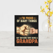 Carte I'm Proud Of Many Things Life Nothing Beats Being (Fleur jaune)