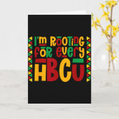 Carte Im Rooting For Every Hbcu Historical Black College (Fleur jaune)