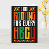 Carte Im Rooting For Every Hbcu Historical Black College (Fleur jaune)