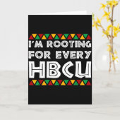 Carte Im Rooting For Every Hbcu Historical Black College (Fleur jaune)