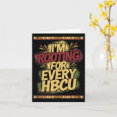 Carte Im Rooting Pour Chaque Hbcu - Support Rooting (Fleur jaune)
