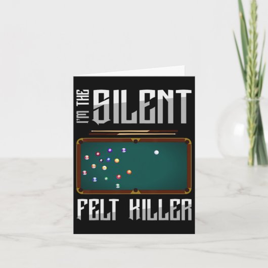Carte Im Silent Senst Killer Snooker Pool Billard P (Devant)