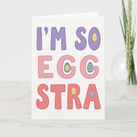 Carte Im So Egg Stra Message Card (Devant)