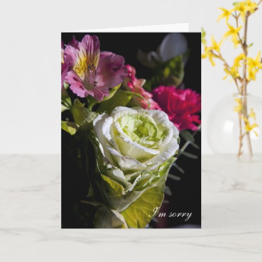 Carte I'm sorry (Fleur jaune)
