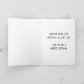 Carte I'm Sorry Chocolate Lab Snout Belated Birthday (Intérieur)