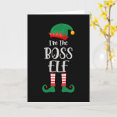 Carte Im The Boss Elf Matching Christmas (Fleur jaune)