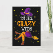 Carte I'm The Crazy Witch Funny Halloween Matching Group (Devant)
