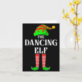 Carte I'm The Dancing Elf Family Matching Costume Christ (Fleur jaune)