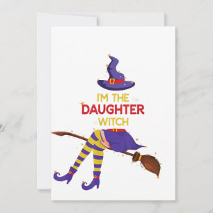 Carte Im the Daughter Witch Shirt Halloween Matching