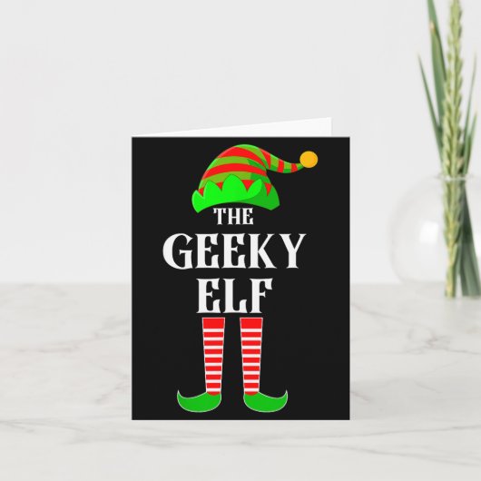 Carte I'm The Geeky Elf Family Matching Costume Christma (Devant)