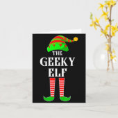 Carte I'm The Geeky Elf Family Matching Costume Christma (Fleur jaune)