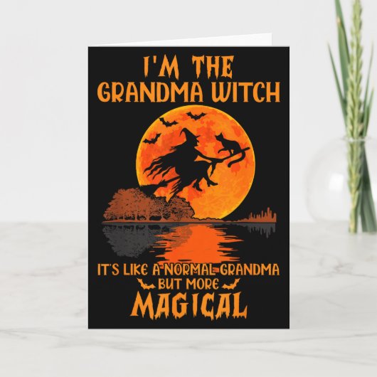 Carte I'm The Grandma Witch Like A Normal Grandma Hallow (Devant)