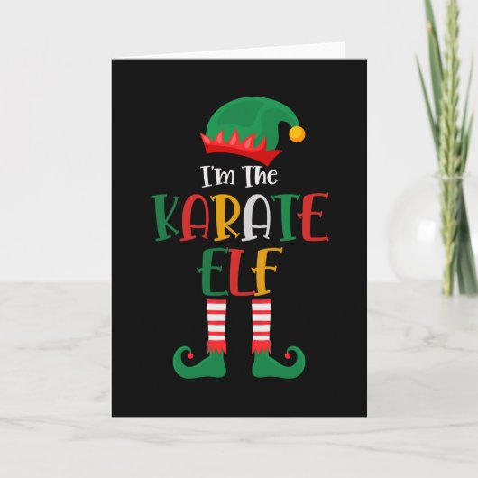 Carte Im The Karate Elf Matching Christmas (Devant)