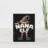 Carte I'm The Nana Elf Family Matching Group Christmas (Devant)