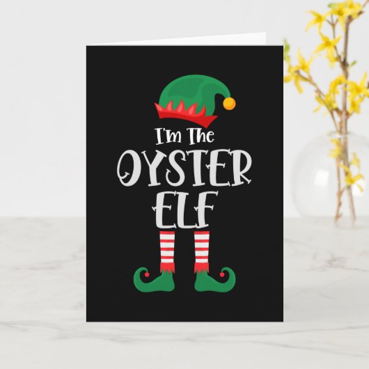 Carte Im The Oyster Elf Matching Christmas (Fleur jaune)