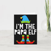 Carte I'm The Papa Elf Shirt Men Matching Elf Papa Chris (Devant)