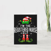 Carte I'm The Registered Nurse Elf Christmas Family Pjs (Devant)