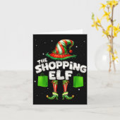 Carte I'm The Shopng Elf Family Matching Group Christmas (Fleur jaune)