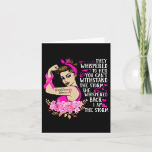Carte I'm The Storm Strong Women Breast Cancer Warrior P