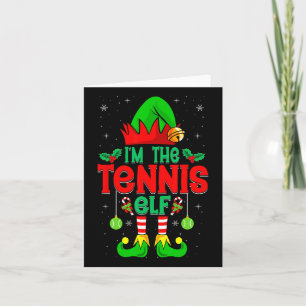 Carte I'm The Tennis Elf - Joueur de Tennis de la fête d