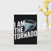 Carte I'm The Tornado Funny Meteorologist Weather Men Ki (Fleur jaune)