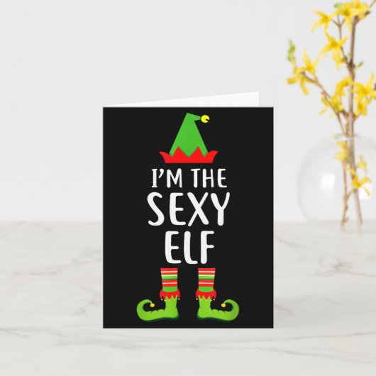 Carte I'm The Y Elf Matching Family Group Christmas T Sh (Fleur jaune)