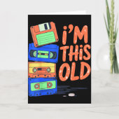 Carte I'm This Old Funny Retro Floppy Cette Design Vinta (Devant)