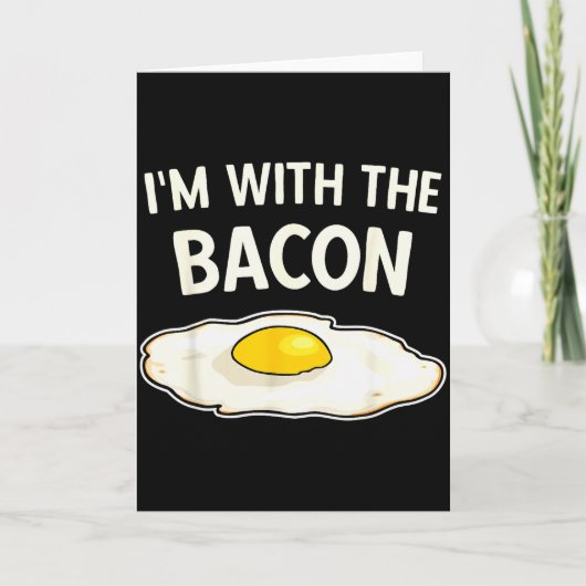 Carte I'm With The Bacon Eggs Easy Halloween Matching Co (Devant)