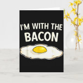 Carte I'm With The Bacon Eggs Easy Halloween Matching Co (Fleur jaune)