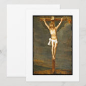 Carte Image Crucifixion vintage (Devant / Derrière)