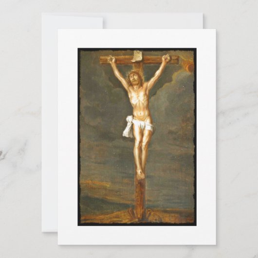 Carte Image Crucifixion vintage (Devant)