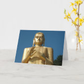 Carte Image de Bouddha d'or (Fleur jaune)