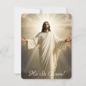 Carte Image de Résurrection Salutations (Devant)