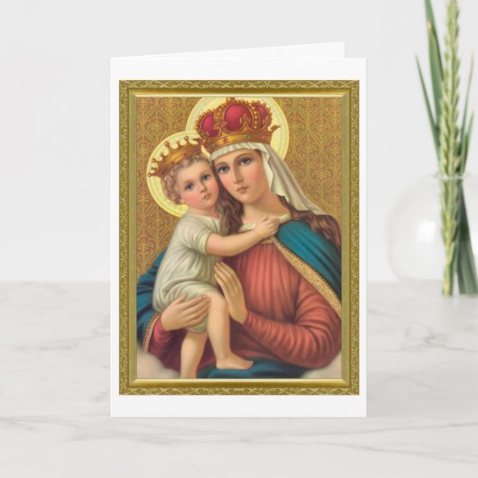 CARTE IMAGE DÉVOTIONNELLE DE NOTRE-DAME DU REMÈDE (Devant)