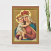 CARTE IMAGE DÉVOTIONNELLE DE NOTRE-DAME DU REMÈDE  (Devant)