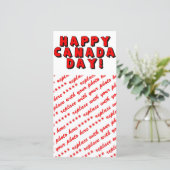 Carte Image du texte de la fête du Canada (Debout devant)