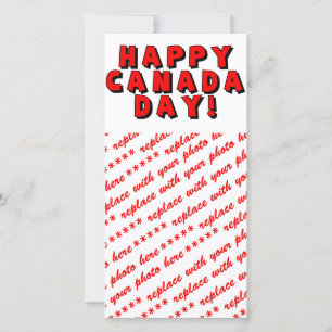 Carte Image du texte de la fête du Canada