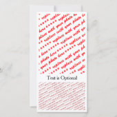 Carte Image du texte de la fête du Canada (Dos)