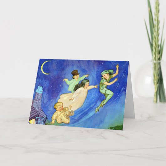 CARTE IMAGE ICONIQUE DE PETER PAN (Devant)