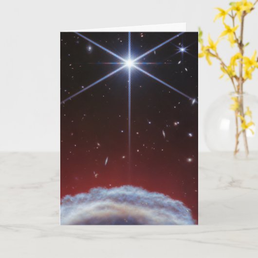 Carte Image JWST de la Nébuleuse de la tête de cheval (Fleur jaune)