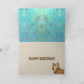 Carte Image miroir de l'anniversaire de Long Hair Chihua (Intérieur)