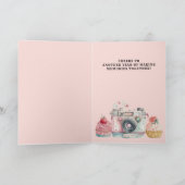 Carte Image parfaite | Photo d'anniversaire de la caméra (Intérieur)