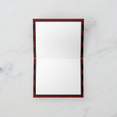 Carte Image personnalisée Russe Buffalo Plaid Motif (Intérieur)