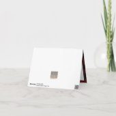 Carte Image personnalisée Russe Buffalo Plaid Motif (Dos)